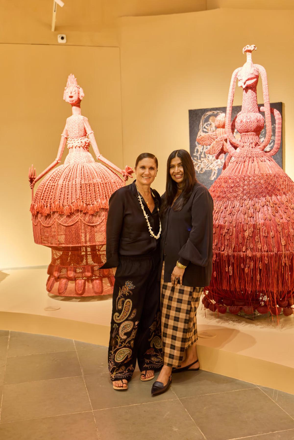 Karishma Swali with Maria Grazia Chiuri, chief creative officer at Fendi